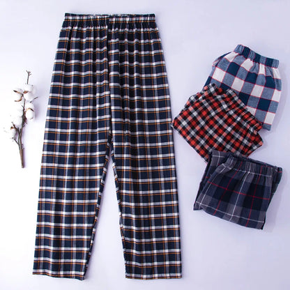 Men’s 100% Cotton Plaid Pajama Pants | Cozy Loungewear