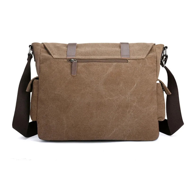 Men's Vintage Canvas Crossbody Bag