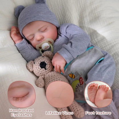 17-Inch Realistic Reborn Baby Doll - Lifelike Newborn Toy