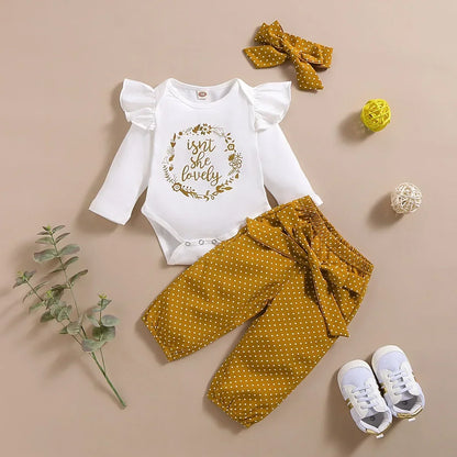 3-Piece Baby Girl Clothes Set - Newborn & Toddler Outfits