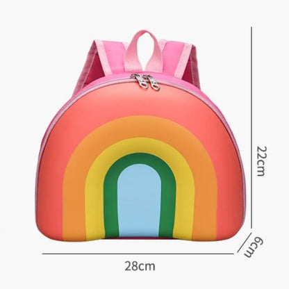 Rainbow Semi-Circular Children's Waterproof Backpack | Cute Kindergarten Bag