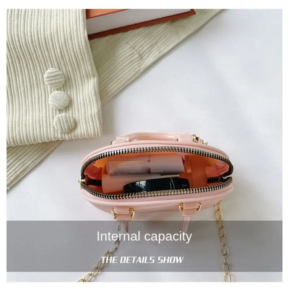 High-Capacity Mini Shell Crossbody Bag