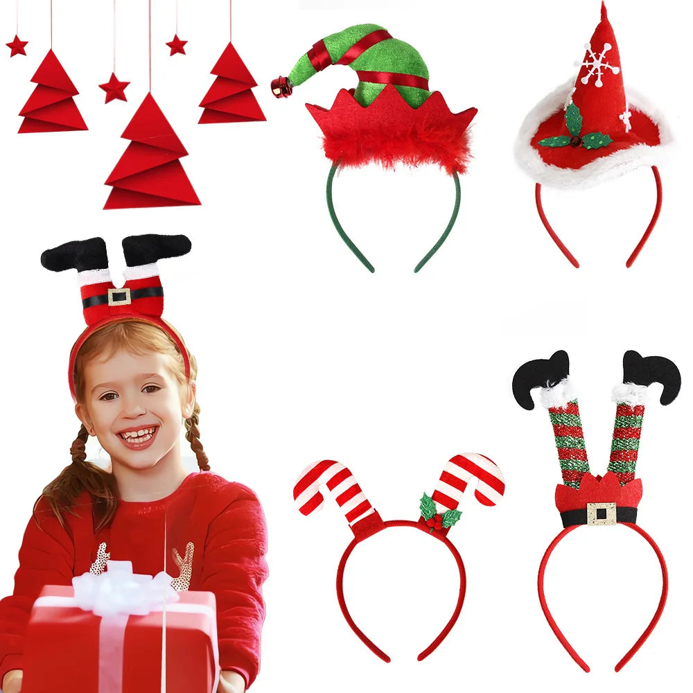 Funny Christmas Headbands with Deer Antlers