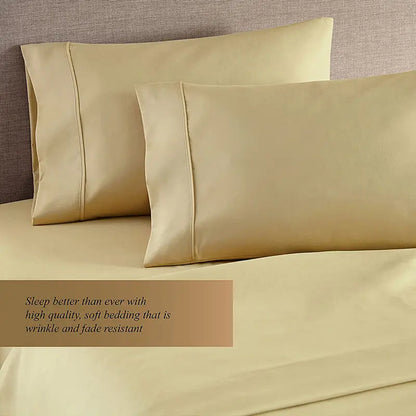 Queen/King Pillowcase – Cotton & Polyester Solid Color