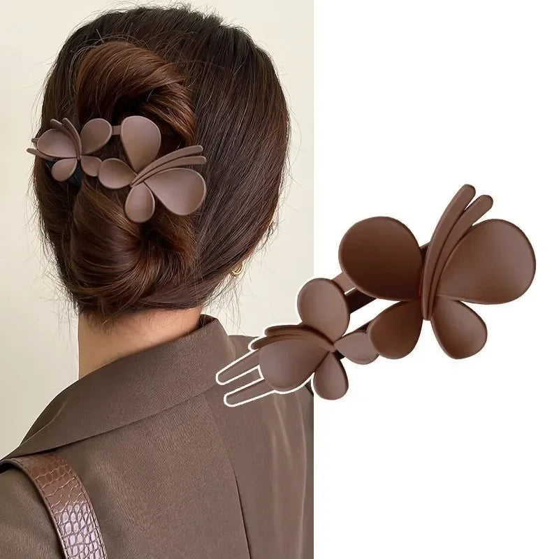 Double Butterfly Duckbill Hair Claws | Fashion Hair Clips for Women