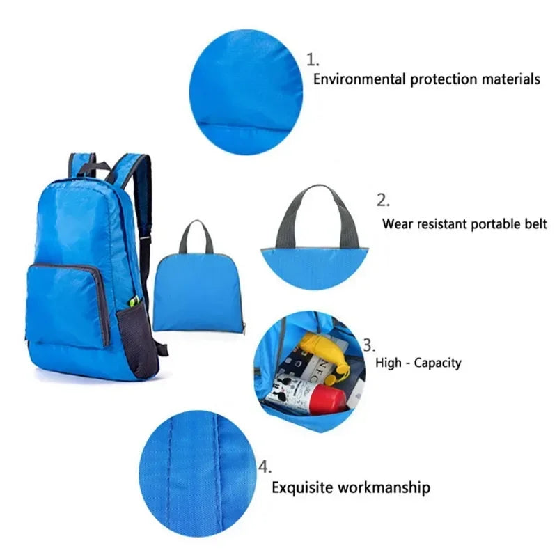 Foldable Backpack for Camping & Hiking