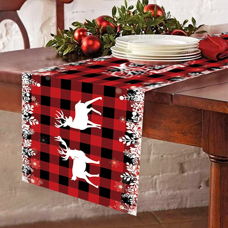 Christmas Table Runner - Merry Christmas Tablecloth