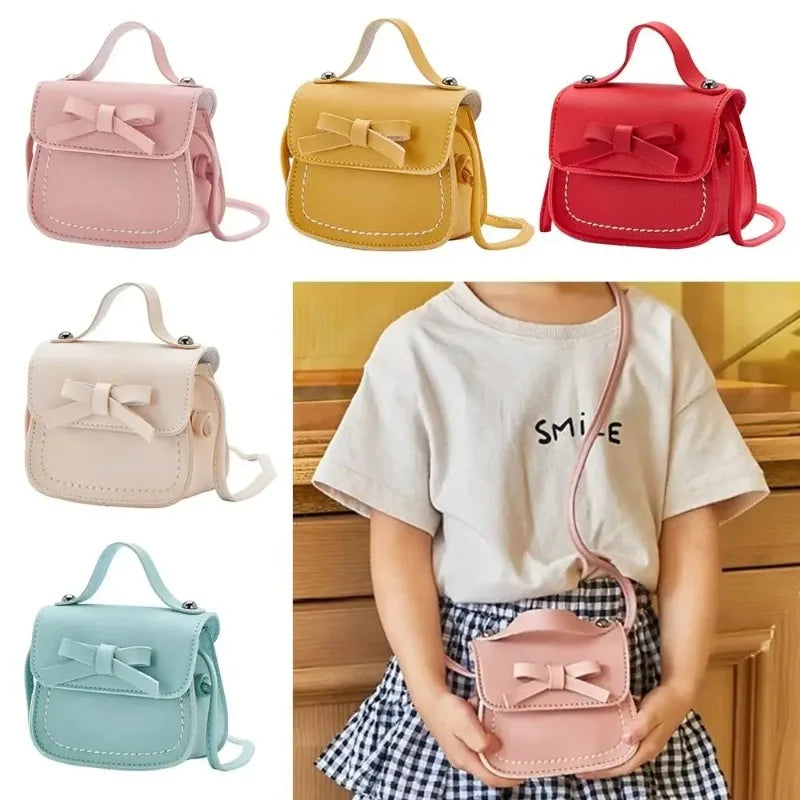 Cute Small Purse for Little Girls | Bow Messenger Crossbody Bag