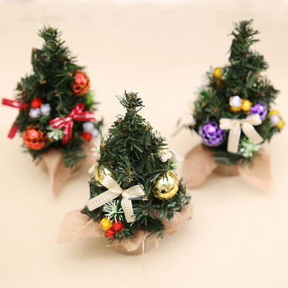 Small & Exquisite Green Christmas Tree Bow Decoration