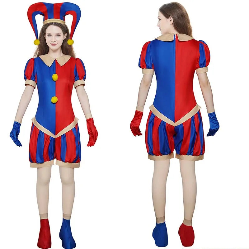 Pomni Costume | Kids & Adult Clown Cosplay