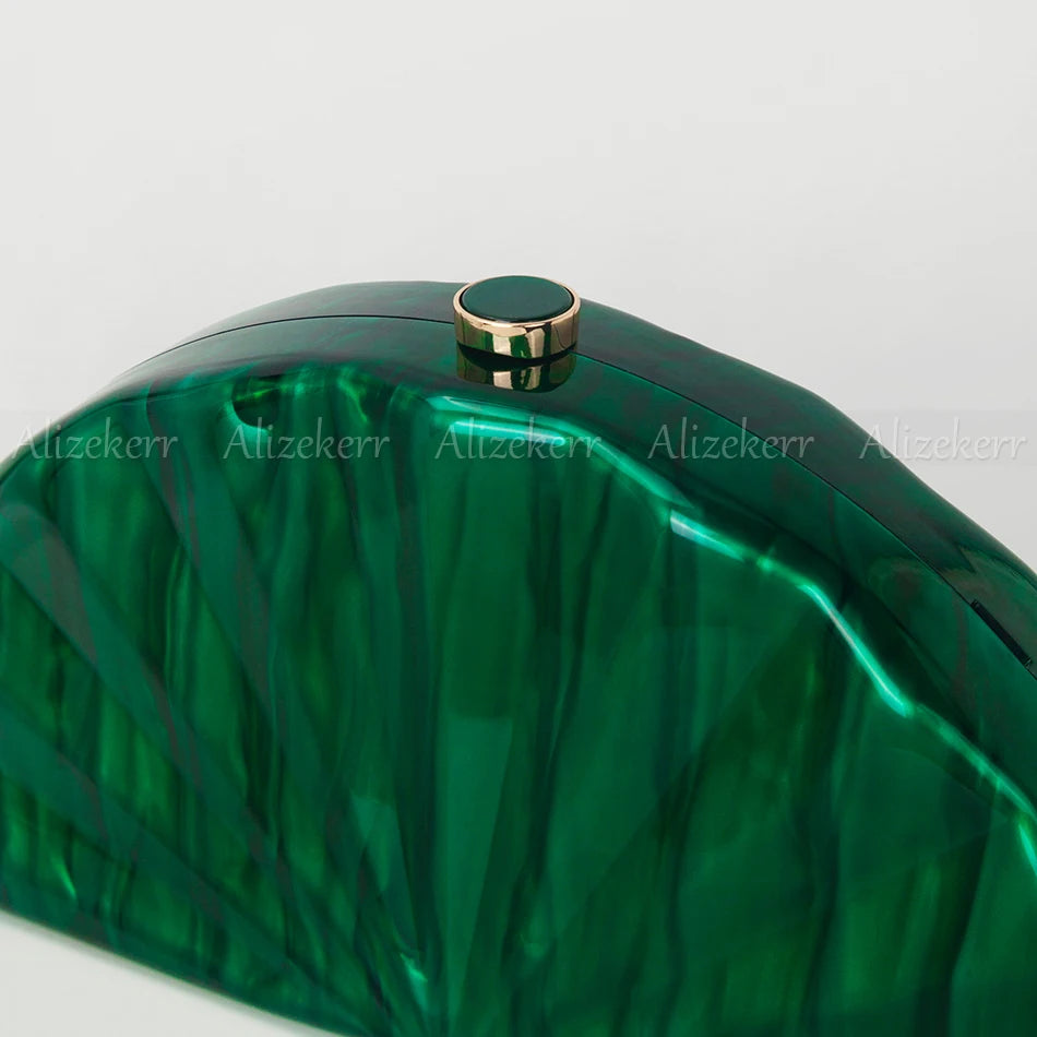 Elegant Fan-Shaped Clutch for Women | Chic Evening Bag