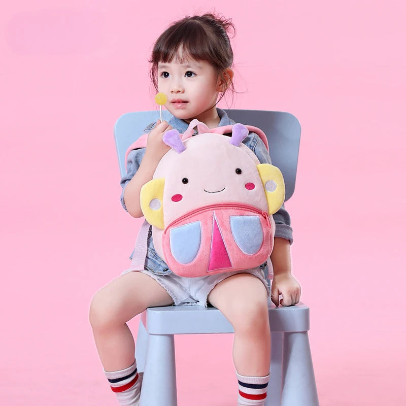 Cute Cartoon Animal Backpacks for Kids | Adjustable Plush School Bags for Girls & Boys