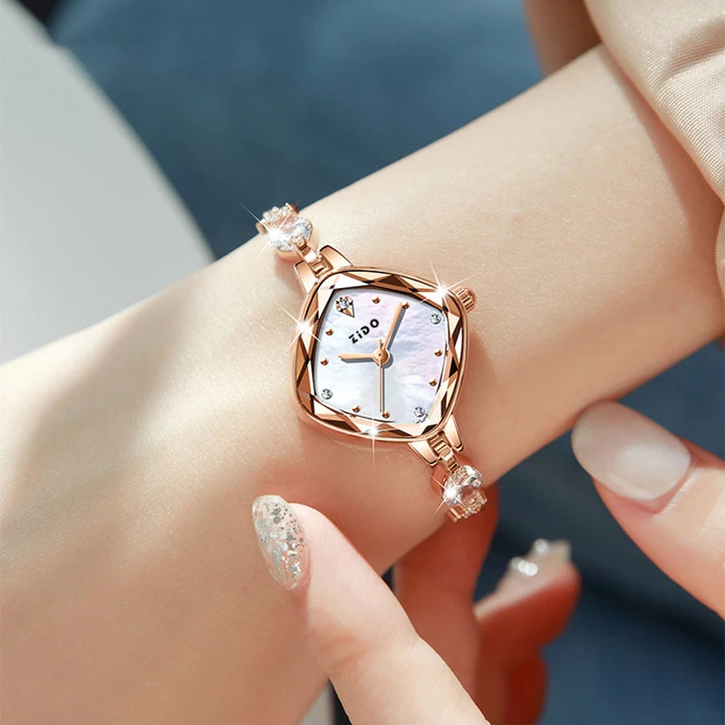 Elegant Waterproof Crystal Diamond Sports Watch for Women