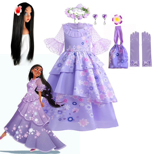 Disney Encanto Isabela Costume Dress for Kids