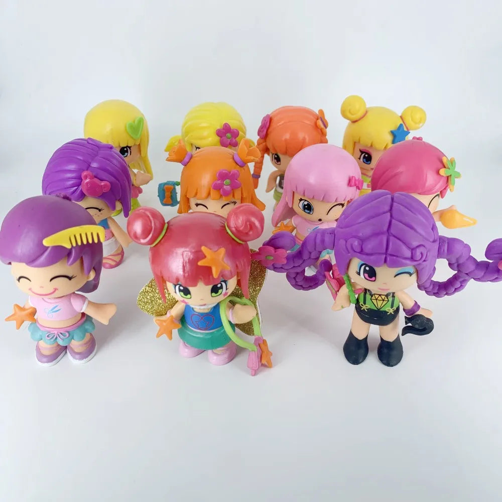 Pinypon Dolls Set – 1 Doubleface Girl + 1 Little Baby Action Figure