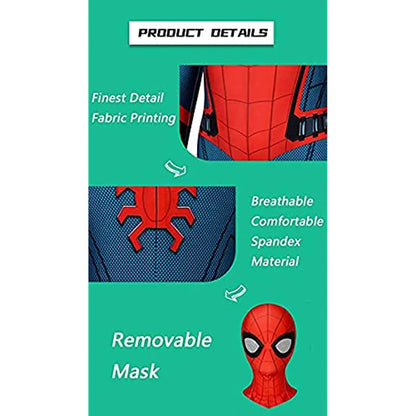 Spiderman Costume for Kids & Adults - Tobey Maguire Cosplay Bodysuit