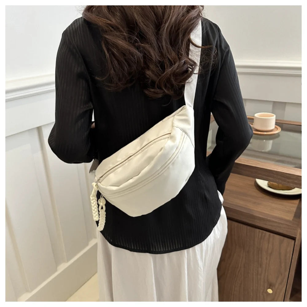 Summer Women's Chest Bag - Large Capacity Nylon Crossbody Dumpling Bag