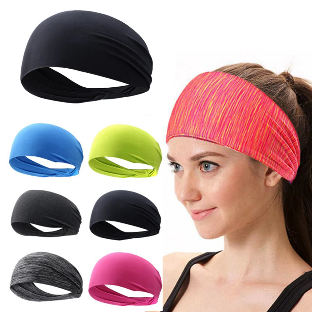 Elastic Yoga Headband | Sport Sweatband for Women & Men