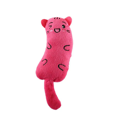 Interactive Catnip Plush Toy - Chewing & Squeaky Kitten Toy