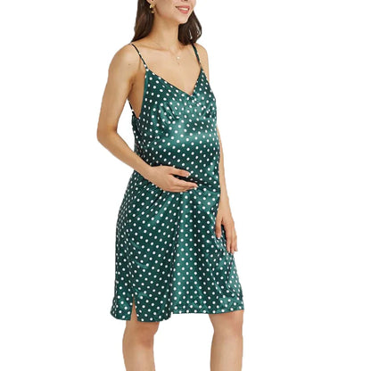 Breastfeeding Sleepwear Polka Dot Nightgown