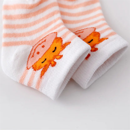 7 Pairs Mesh Thin Cotton Cartoon Infant Sock