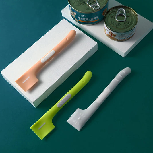 Long-Handled Pet Feeding Spoons for Wet Food