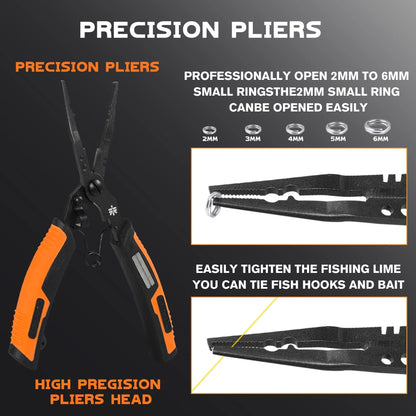 Multifunction Stainless Steel Fishing Pliers with Teflon Coating