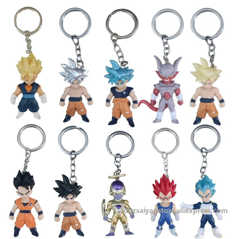 Goku, Vegeta & Super Saiyan Keychain