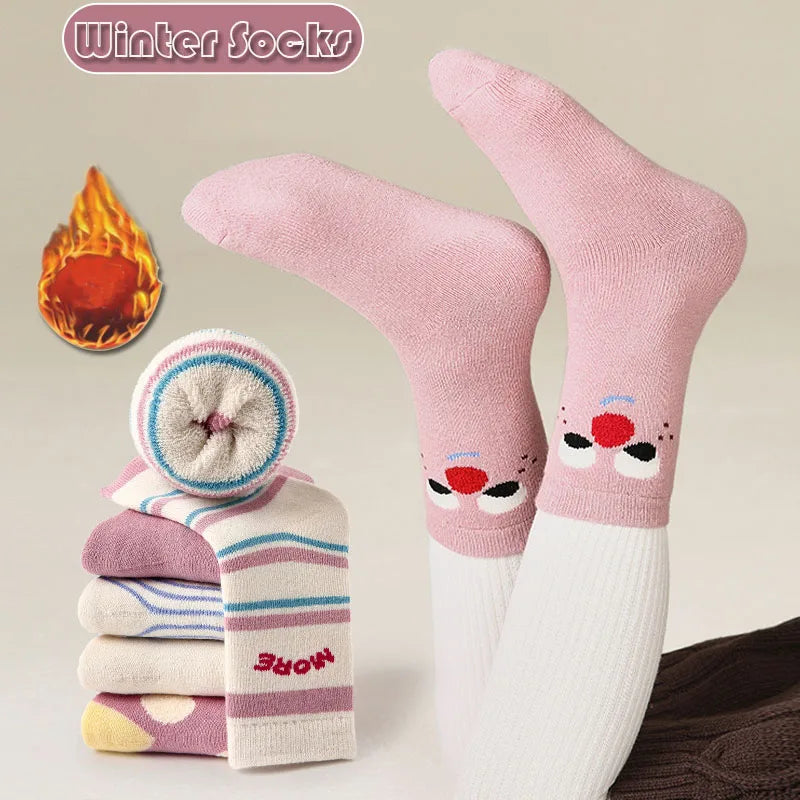 Trendy Cartoon Socks for Baby Girls