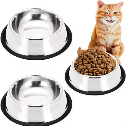 Stainless Steel Anti-Skid Pet Dog Bowl