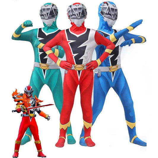 Kids Ranger Knight Dragon Team Cosplay Costume