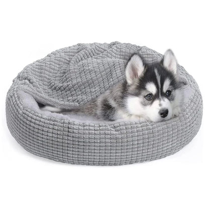 Round Pet Bed for Dogs and Cats