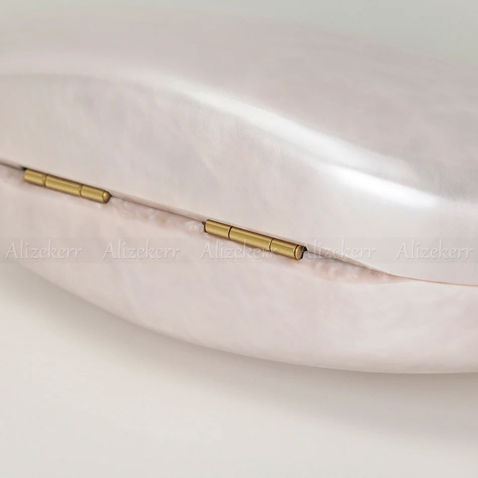 Oval Shaped Acrylic Evening Handbags | Elegant Clutch Purses for Women