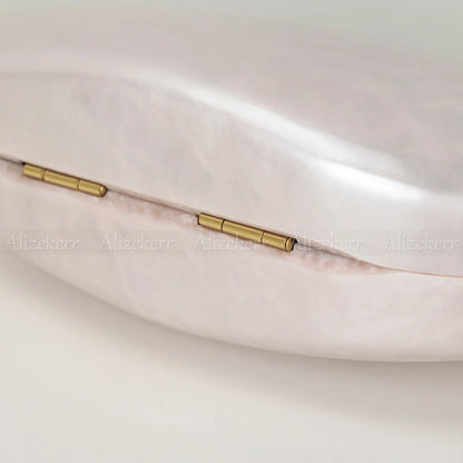 Oval Shaped Acrylic Evening Handbags | Elegant Clutch Purses for Women