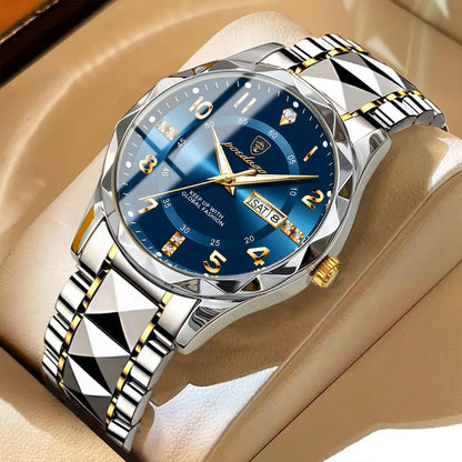 Luxury Men's Quartz Watch - Waterproof Luminous Wristwatch