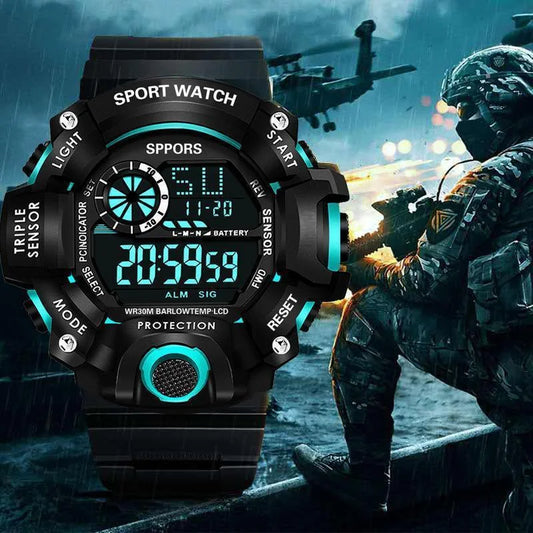 Kegllect Men's Sports Multifunction Digital Watch