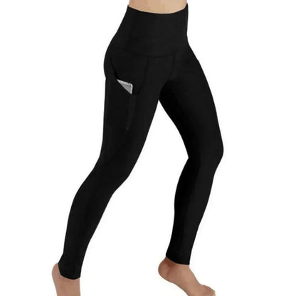 High Waist Leggings with Pockets: Quick-Dry Fitness Pants for Women