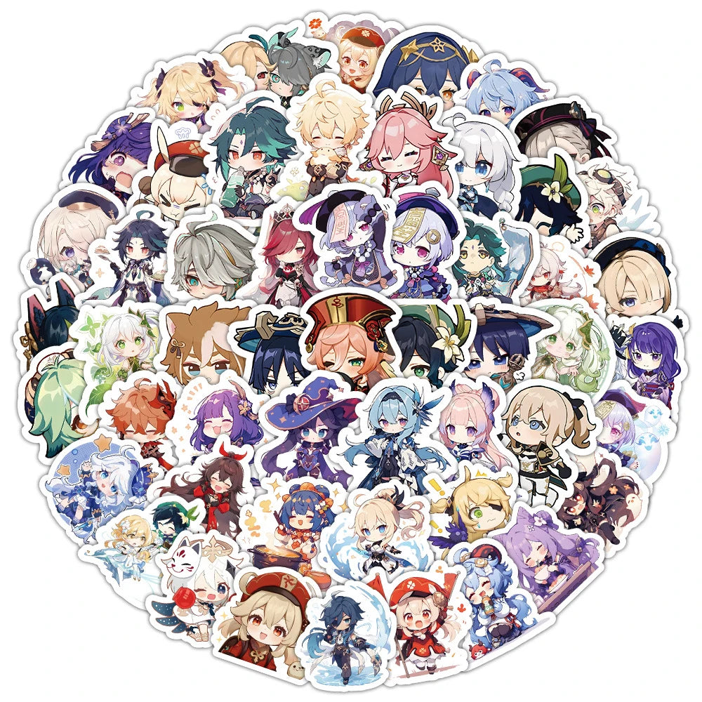 Genshin Impact Anime Stickers