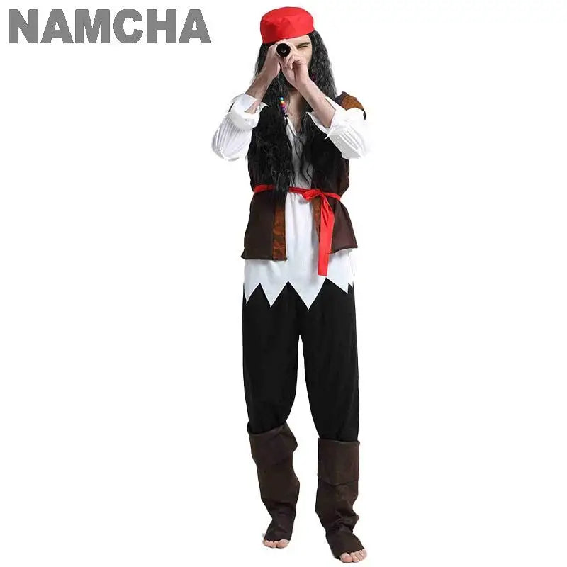 Adult Pirate Costume - Captain Jack Sparrow Cosplay