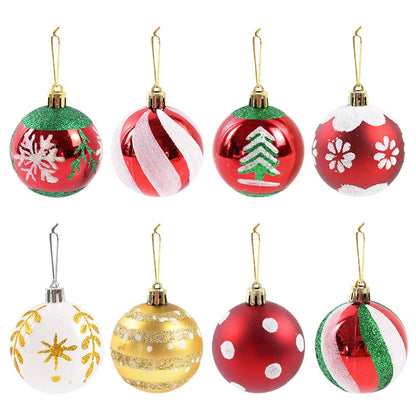 Christmas Ball Ornaments - Xmas Tree Hanging Pendants