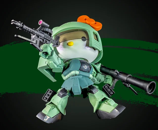 Hello Kitty SDCS EX Green & Red Zagu II Robot Mecha Model