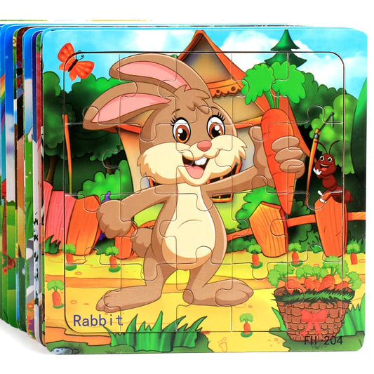 20-Piece Wooden 3D Puzzle