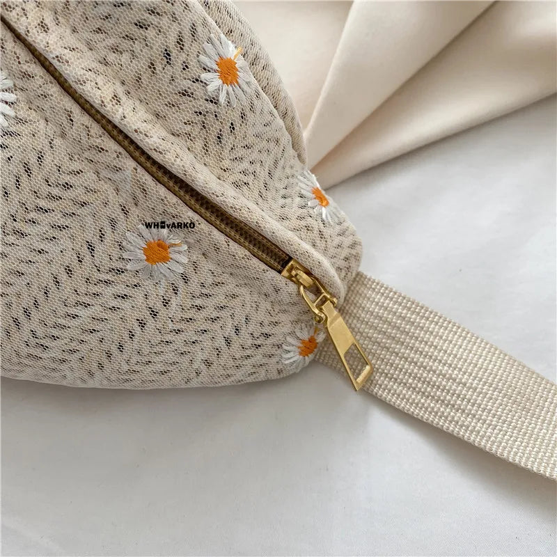 Women's Straw Woven Waist Bag