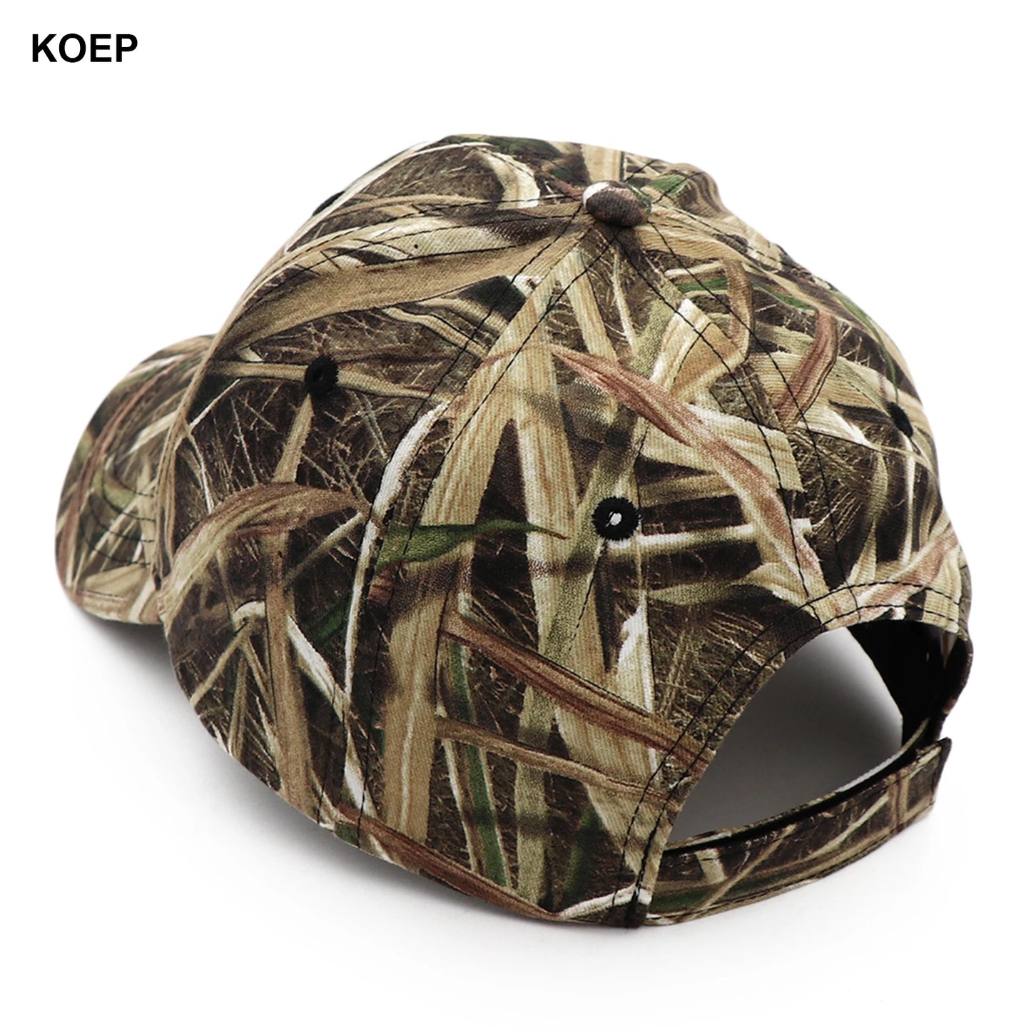 KOEP Outdoor Fishing Cap – Jungle Reed Camouflage Snapback Hat