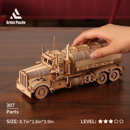 Exquisite 3D Wooden Puzzle Car Model Kit