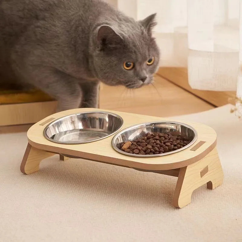 Elevated Pet Bowls | Tilted Stainless Steel Food Bowls