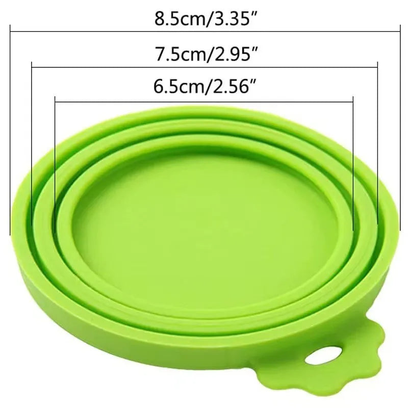 Silicone Pet Can Lid - Portable Soft Seal Cover