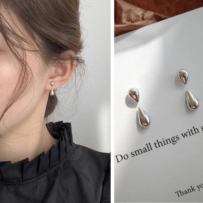 Trendy Water Drop Stud Earrings