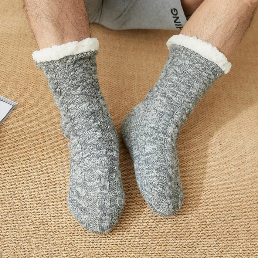 Velvet Sleeping Anti Slip Short Floor Slipper Sock