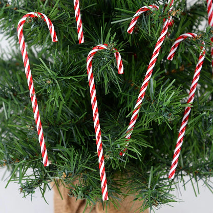 Christmas Candy Canes Acrylic Ornaments - Twisted Crutch Pendant